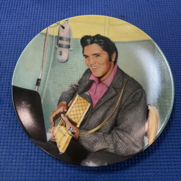 A STUDIO SESSION collector plate ELVIS PRESLEY Legend #6 Bruce Emmett 1990 - Picture 1 of 9